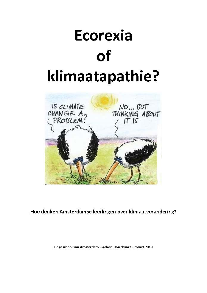 Omslag van Ecorexia of klimaatapathie?