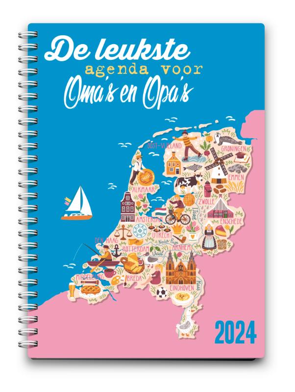 Omslag van De leukste agenda voor oma’s en opa’s 2024