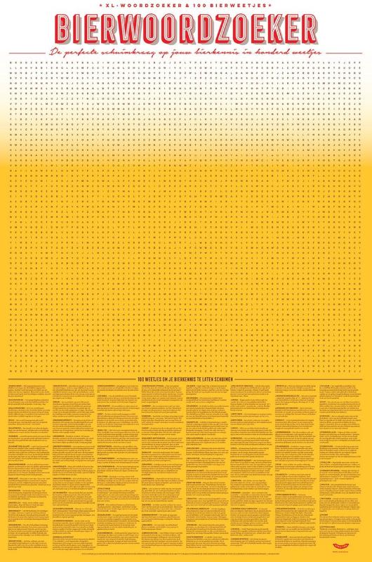 Omslag van XL Spelposter Bierwoordzoeker
