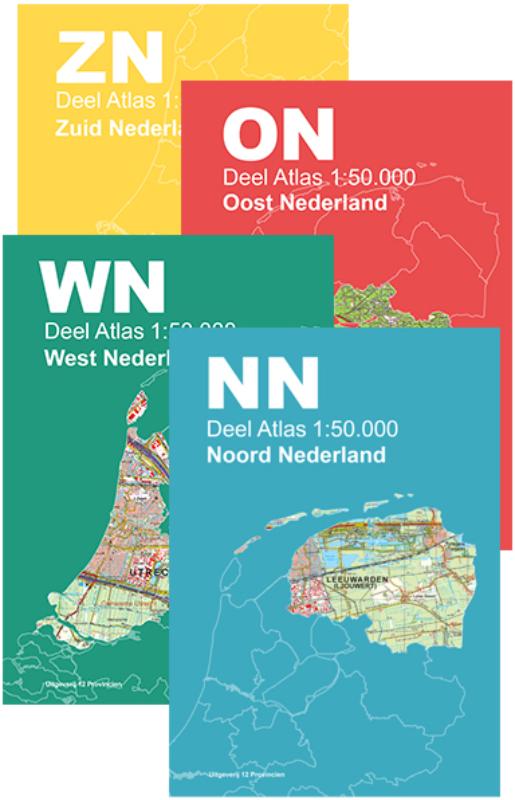 Omslag van Topografische Atlas Nederland 1:50.000 set