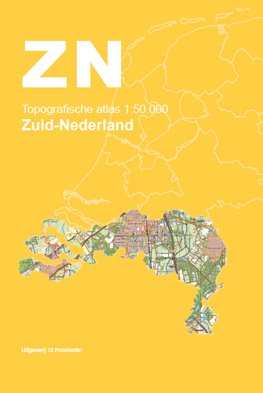 Omslag van Topografische Atlas 1:50.000 Zuid-Nederland