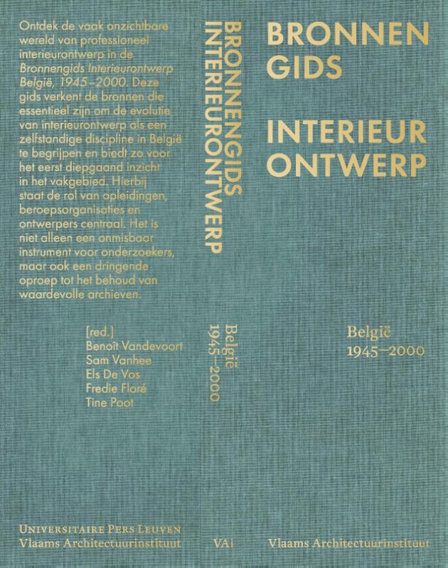Omslag van Bronnengids Interieurontwerp België, 1945-2000