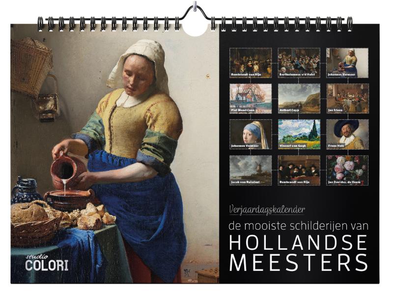 Omslag van Verjaardagskalender De mooiste schilderijen van Hollandse Meesters