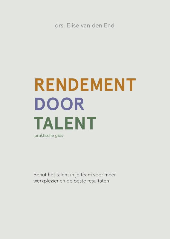 Omslag van Rendement door talent