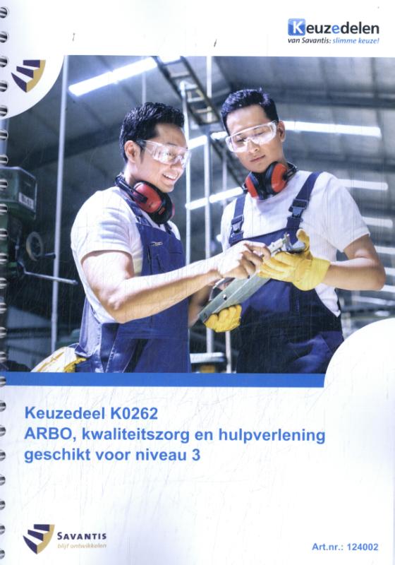 Omslag van ARBO, kwaliteitszorg en hulpverlening niveau 3 (folio versie 2024)