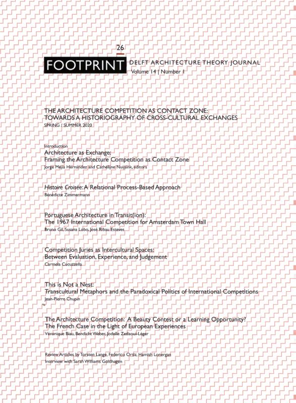 Omslag van Footprint 26. The Architecture Competition as ‘Contact Zone