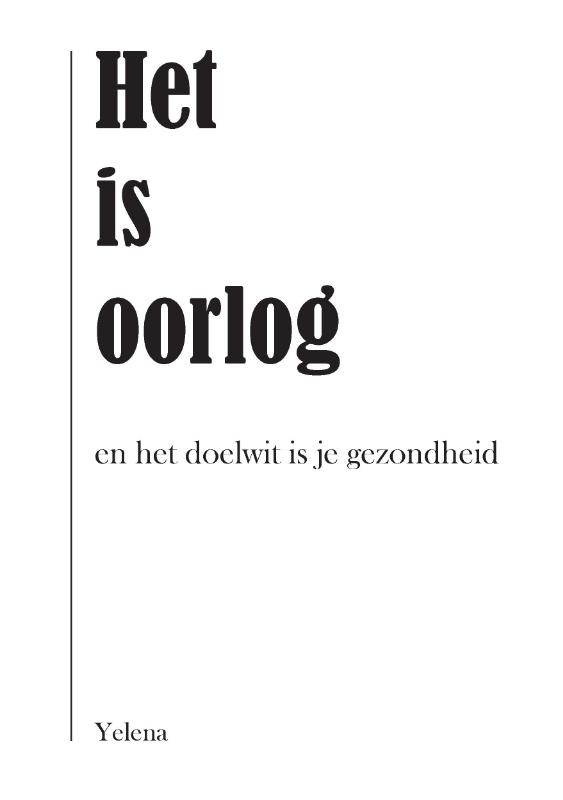 Omslag van Het is oorlog