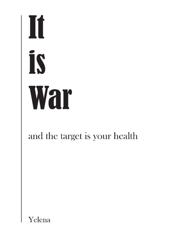 Omslag van It is war