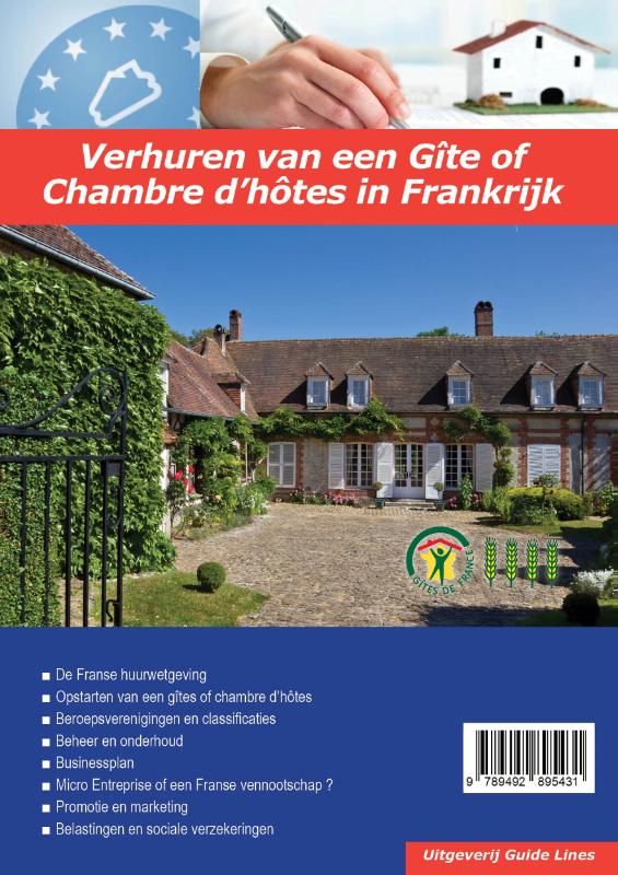 Omslag van Verhuren van een Gite of Chambre d'hotes in Frankrijk