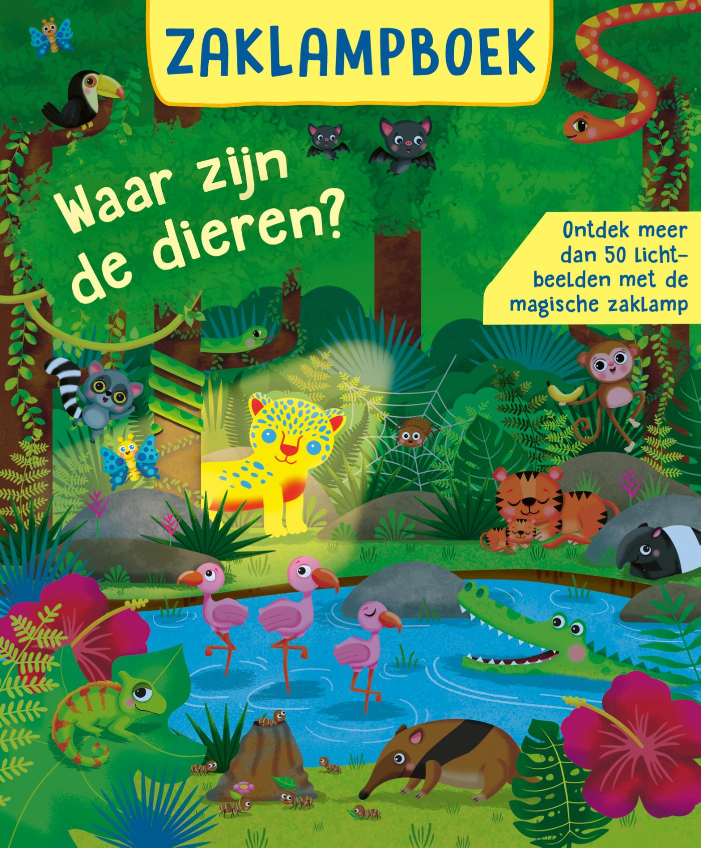 Omslag van Zaklampboek - Waar zijn de dieren?