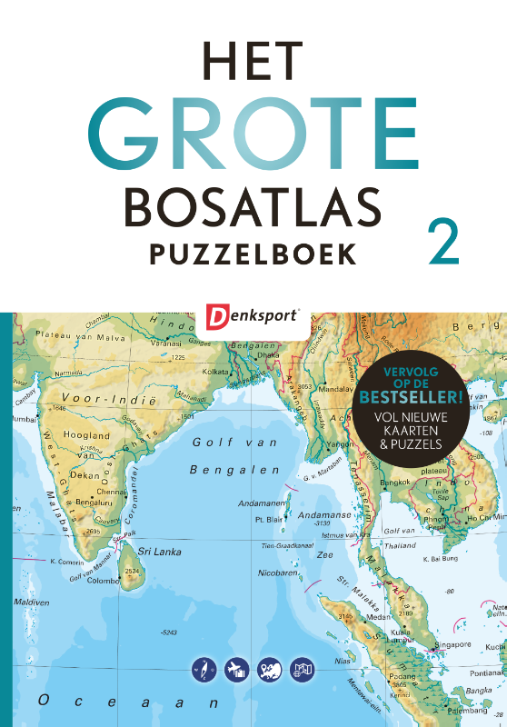 Omslag van Het Grote Bosatlas Puzzelboek II