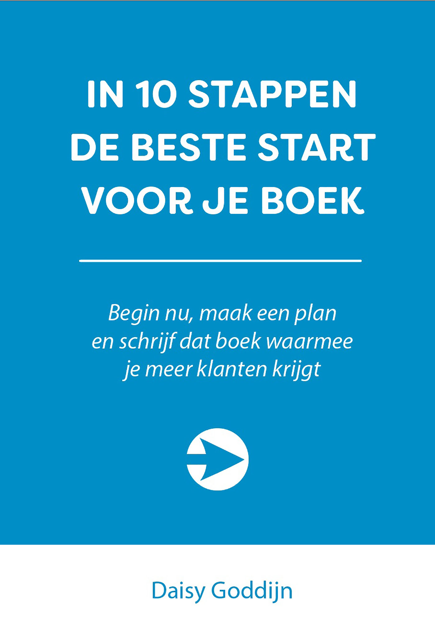 Omslag van In 10 stappen de beste start voor je boek