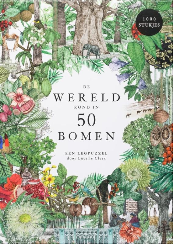 Omslag van De wereld rond in 50 bomen