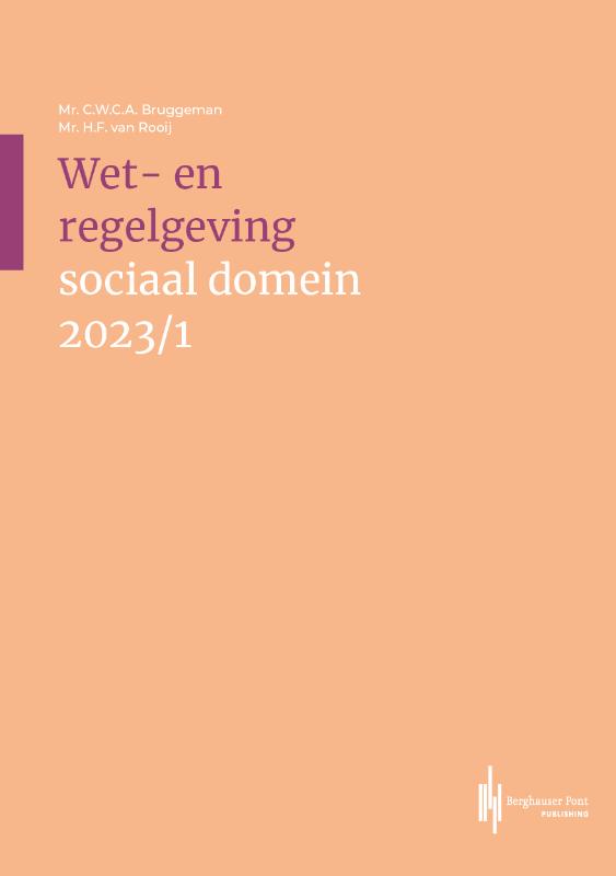Omslag van Wet- en regelgeving sociaal domein 2023/1