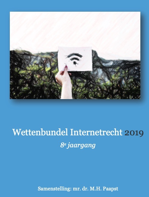 Omslag van Wettenbundel Internetrecht 2019