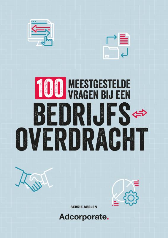 Omslag van 100 meestgestelde vragen bij een bedrijfsoverdracht
