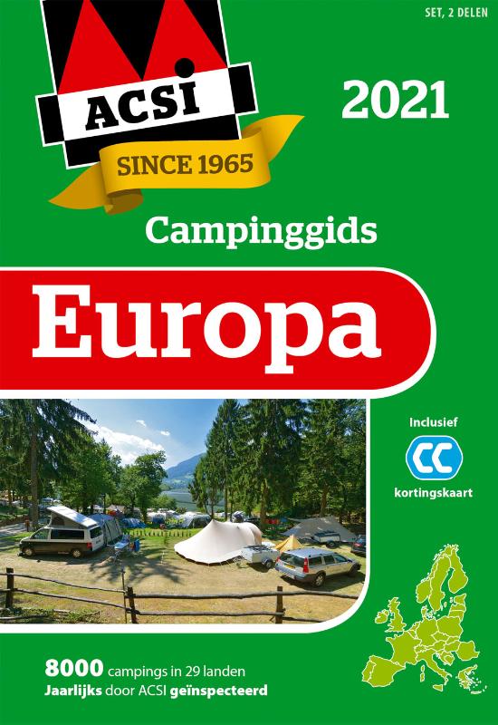 Omslag van ACSI Campinggids Europa 2021