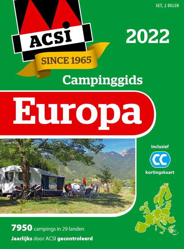 Omslag van ACSI Campinggids Europa 2022 set