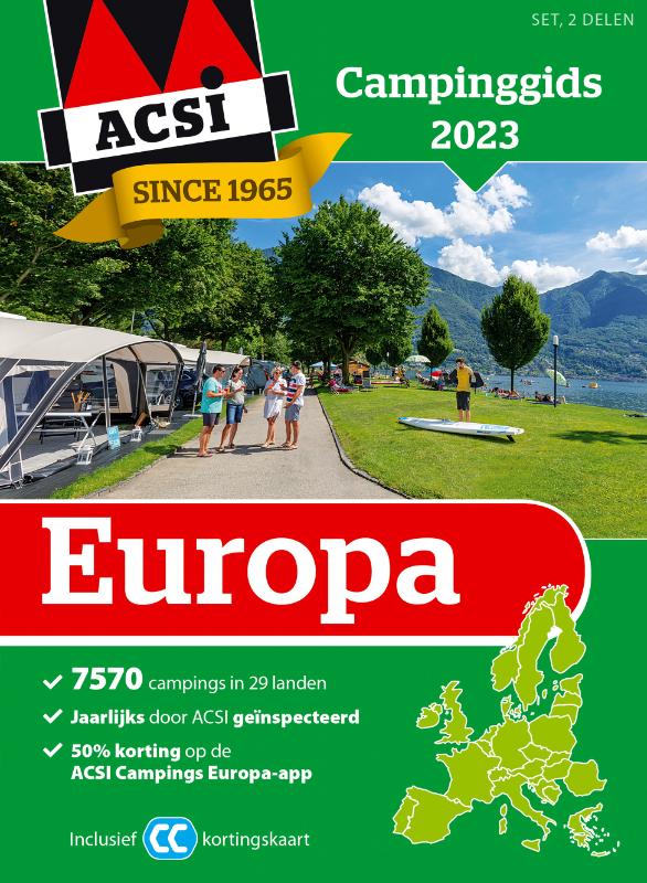 Omslag van ACSI Campinggids Europa 2023 (set)