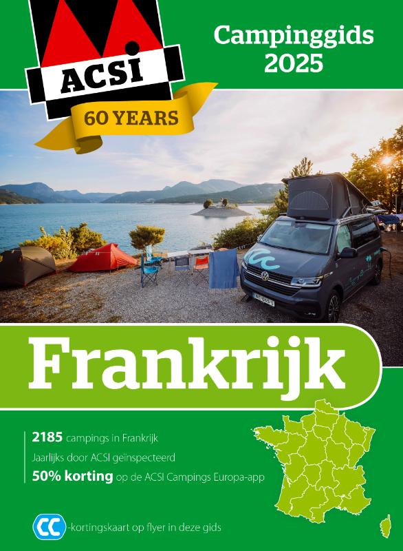 Omslag van ACSI Campinggids Frankrijk 2025