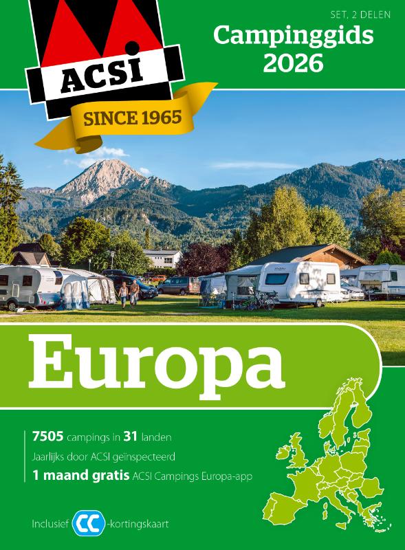 Omslag van ACSI Campinggids Europa 2026