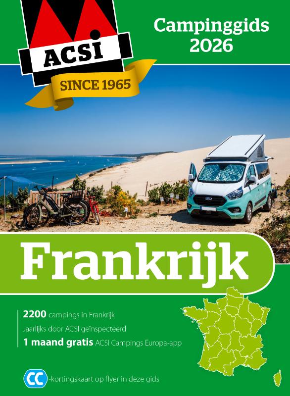 Omslag van ACSI Campinggids Frankrijk 2026