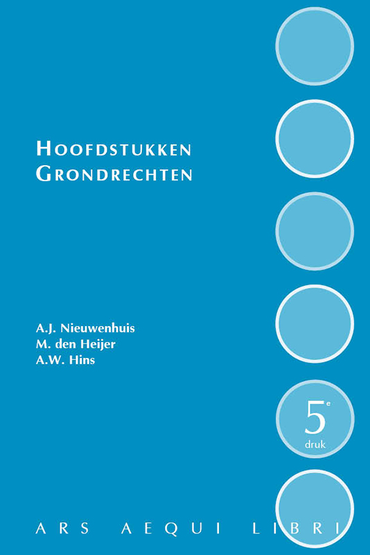Omslag van Hoofdstukken grondrechten