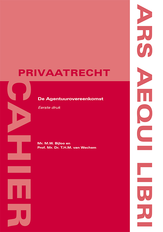Omslag van De agentuurovereenkomst
