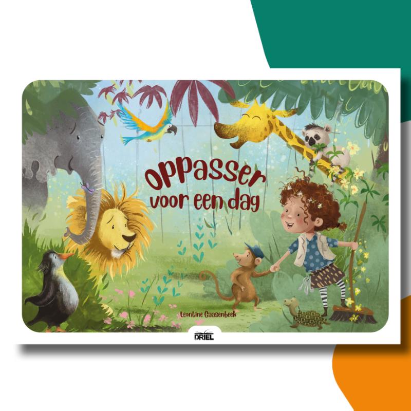 Omslag van Oppasser voor een dag kamishibai vertelplaten