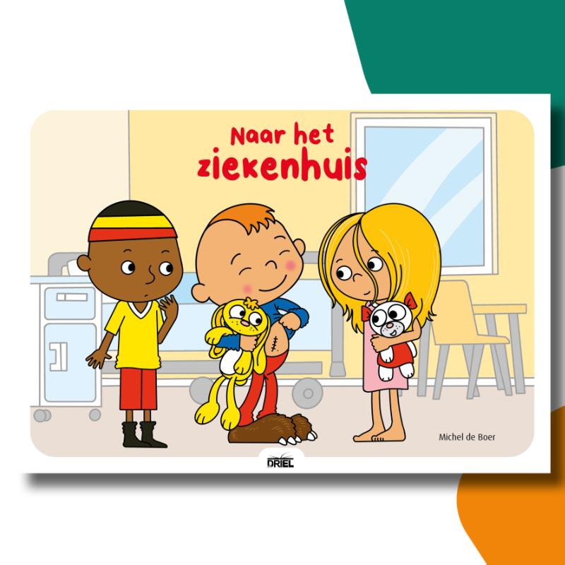 Omslag van Naar het ziekenhuis kamishibai vertelplaten