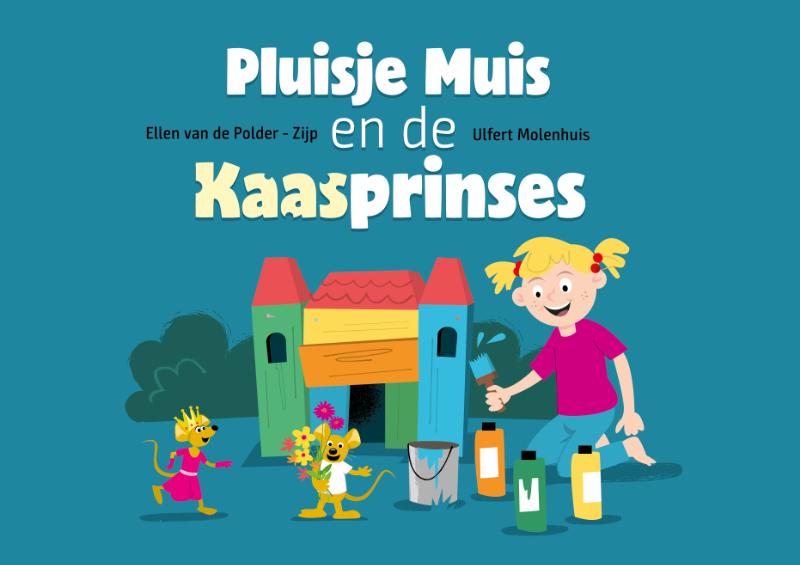 Omslag van Pluisje muis en de kaasprinses kamishibai vertelplaten