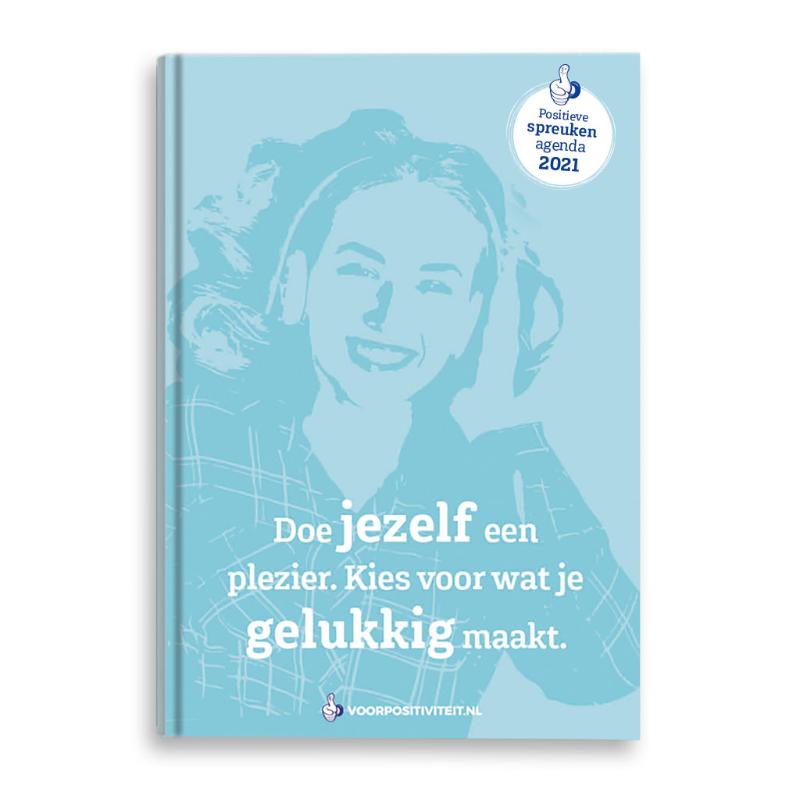 Omslag van Agenda positieve spreuken 2021