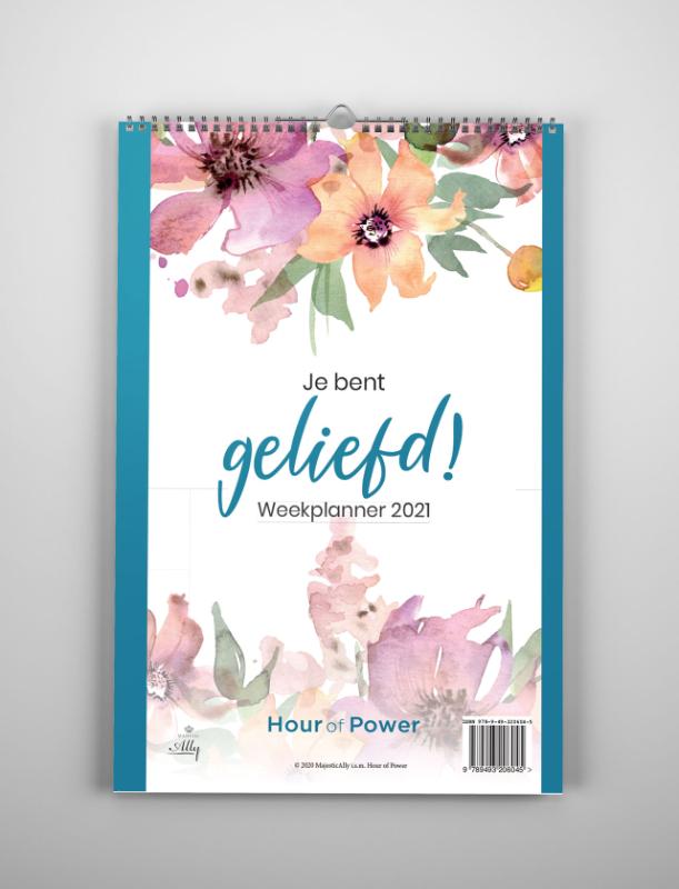 Omslag van Je bent geliefd weekplanner 2021