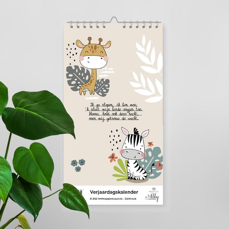 Omslag van Verjaardagskalender 'Ik ga slapen, ik ben moe'