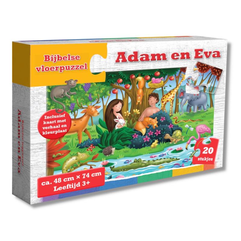 Omslag van Puzzel Adam en Eva 48 x 74 cm