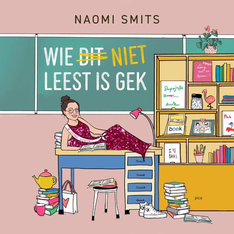 Omslag van Wie niet leest is gek
