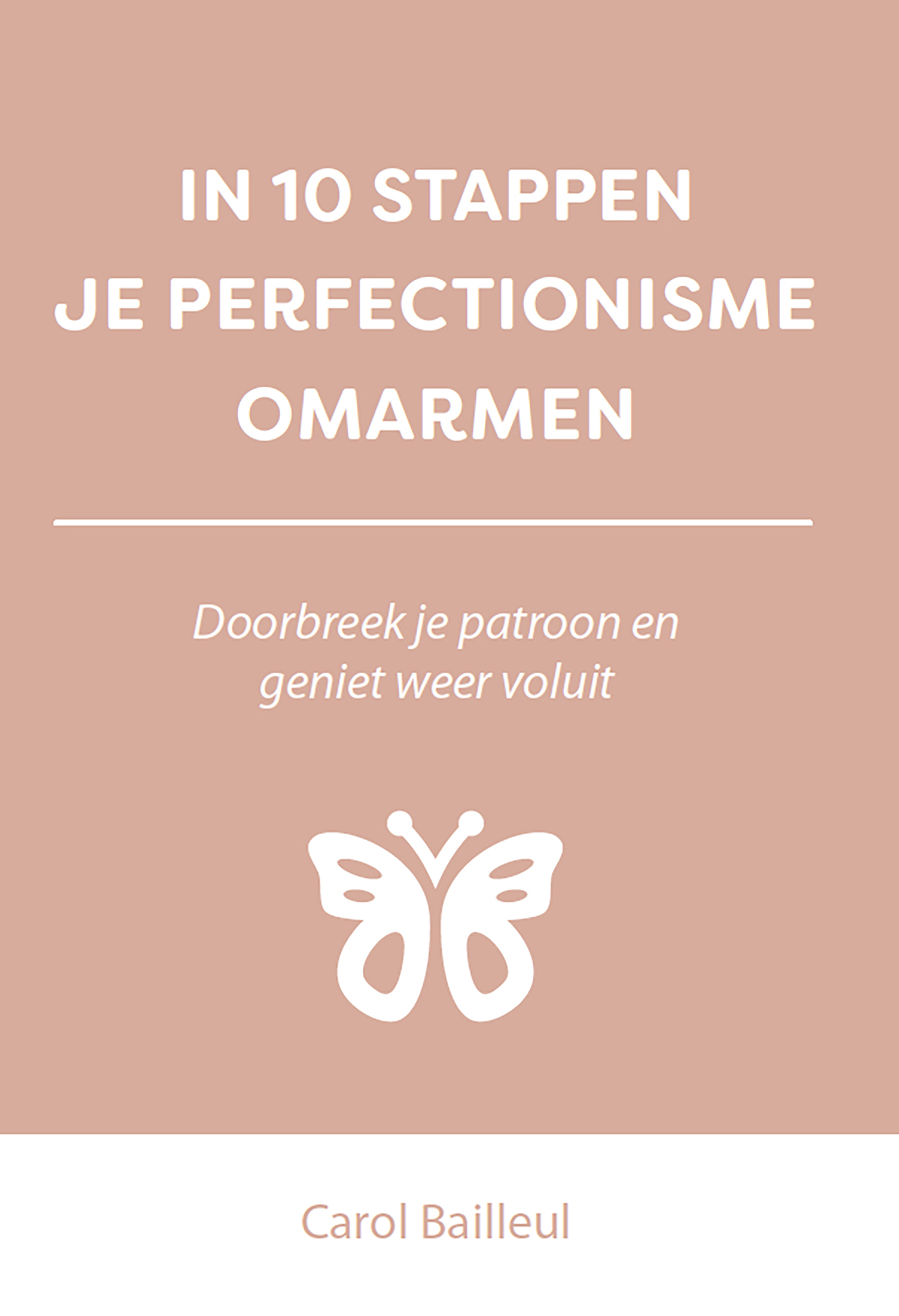 Omslag van In 10 stappen je perfectionisme omarmen