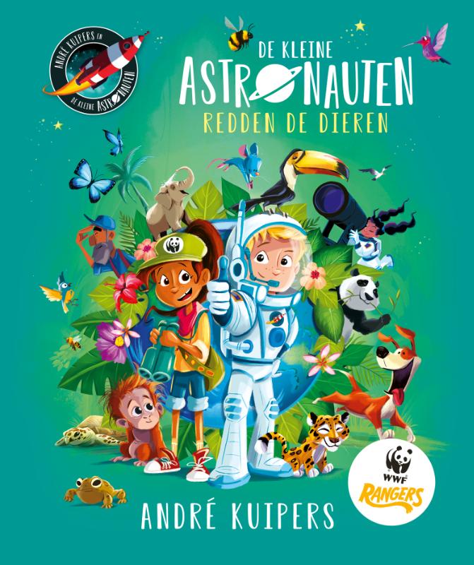 Omslag van De kleine astronauten redden de dieren