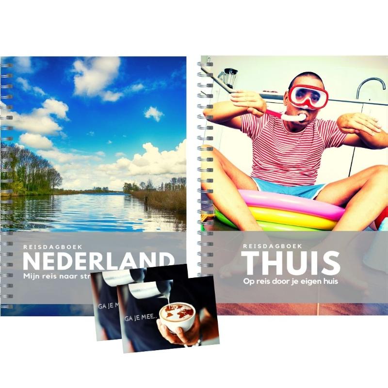 Omslag van Reisdagboeken Pakket Thuis in Nederland