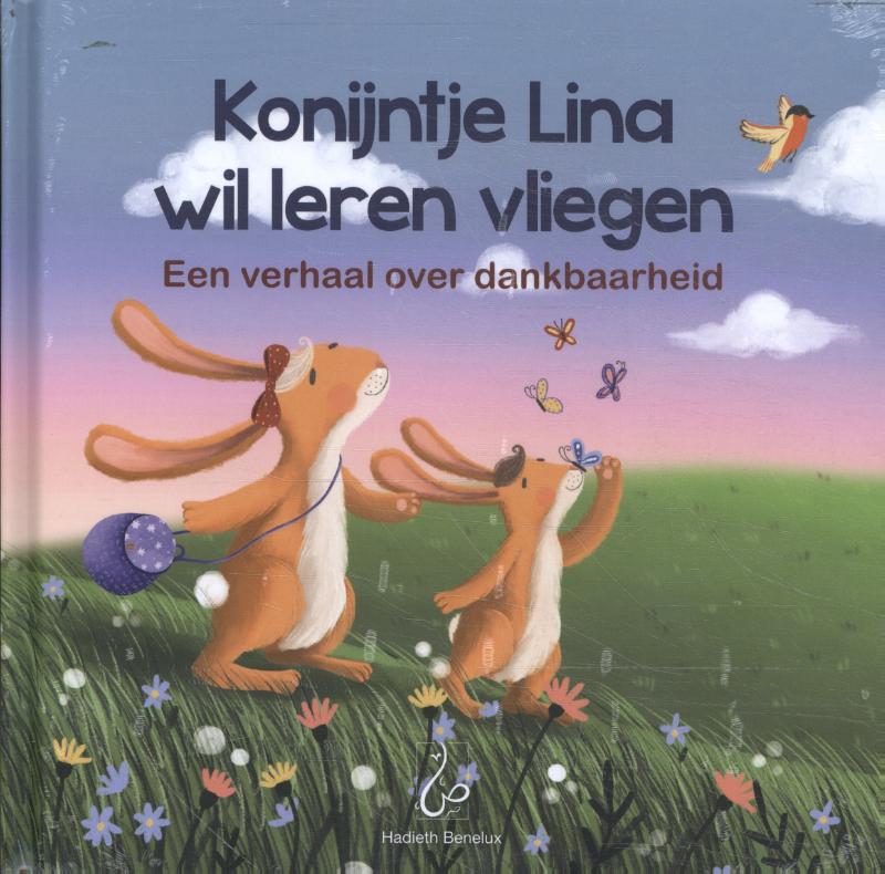 Omslag van Konijntje Lina wil leren vliegen