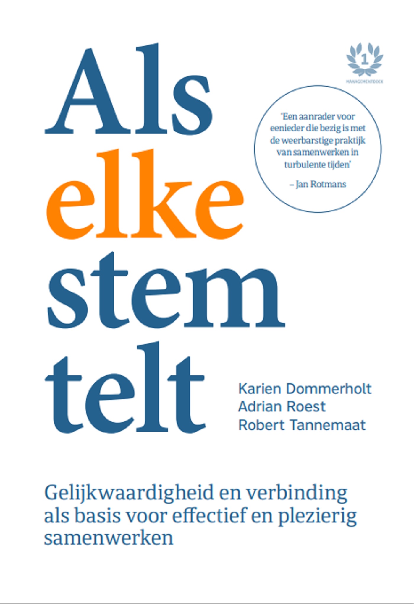 Omslag van Als elke stem telt
