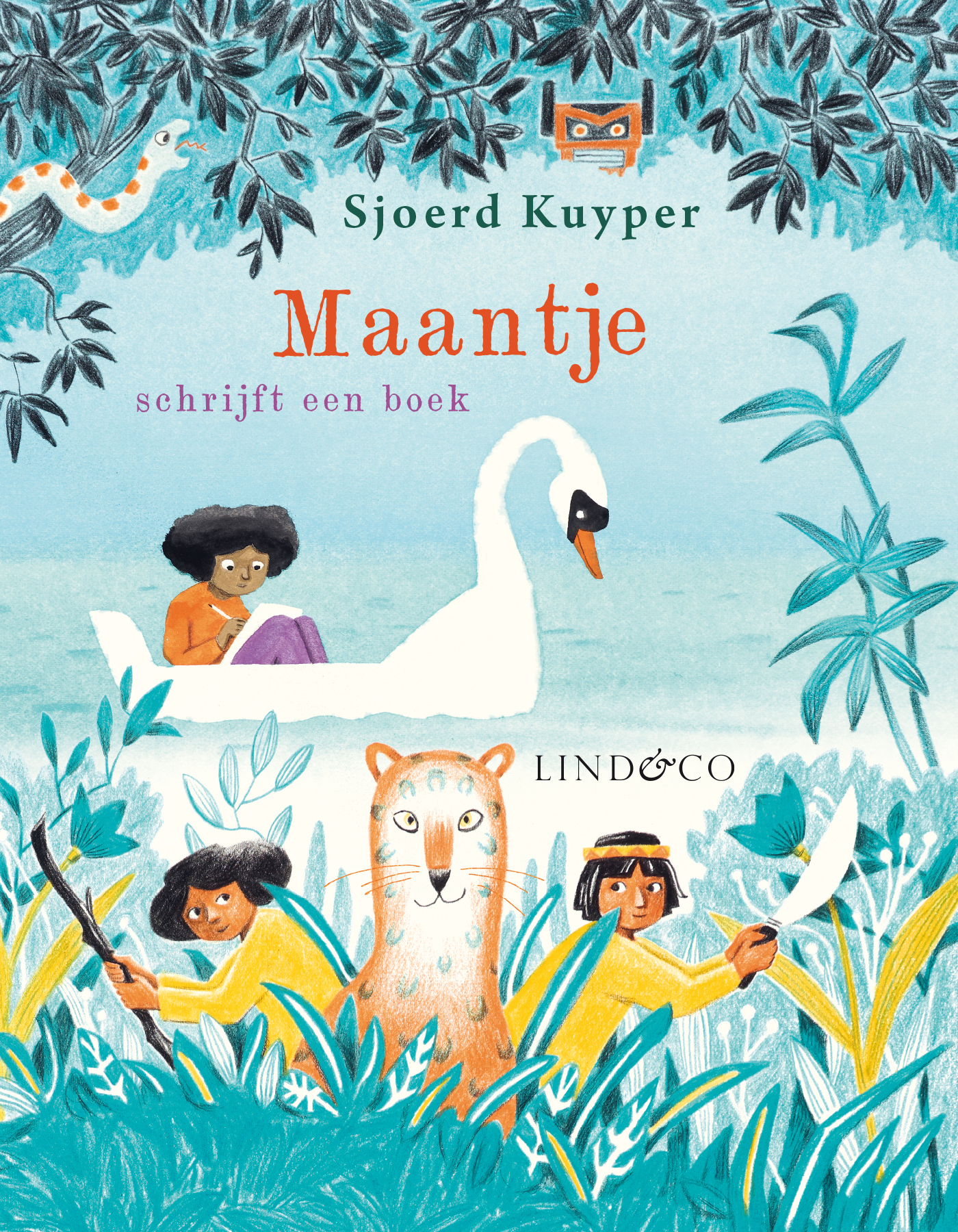 Omslag van Maantje schrijft een boek