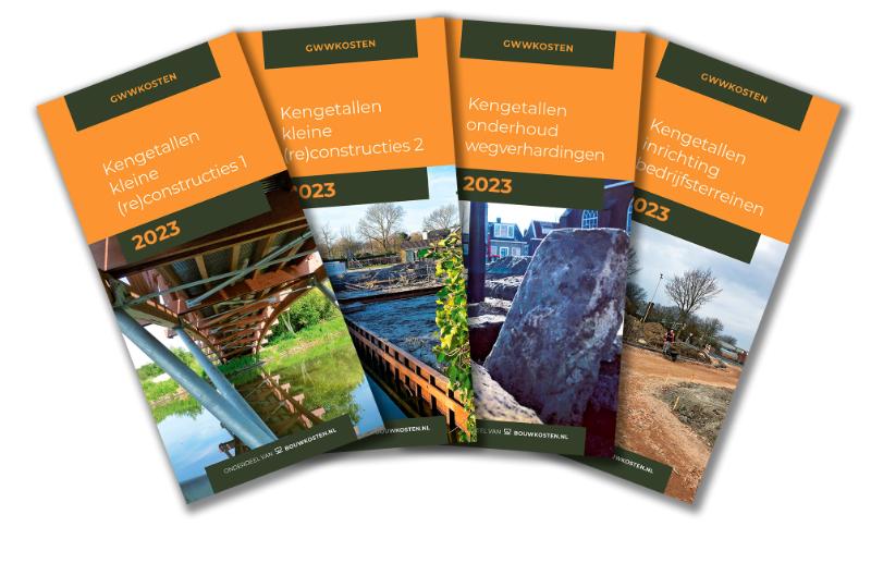 Omslag van SERIE GWWkengetallen 2023 (4 boeken)