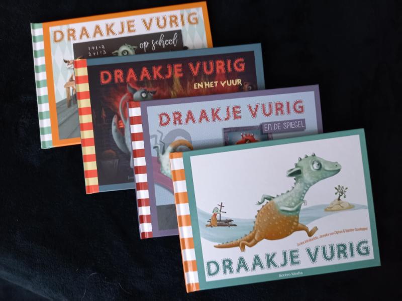 Omslag van Draakje Vurig Set deel 1 t/m 4