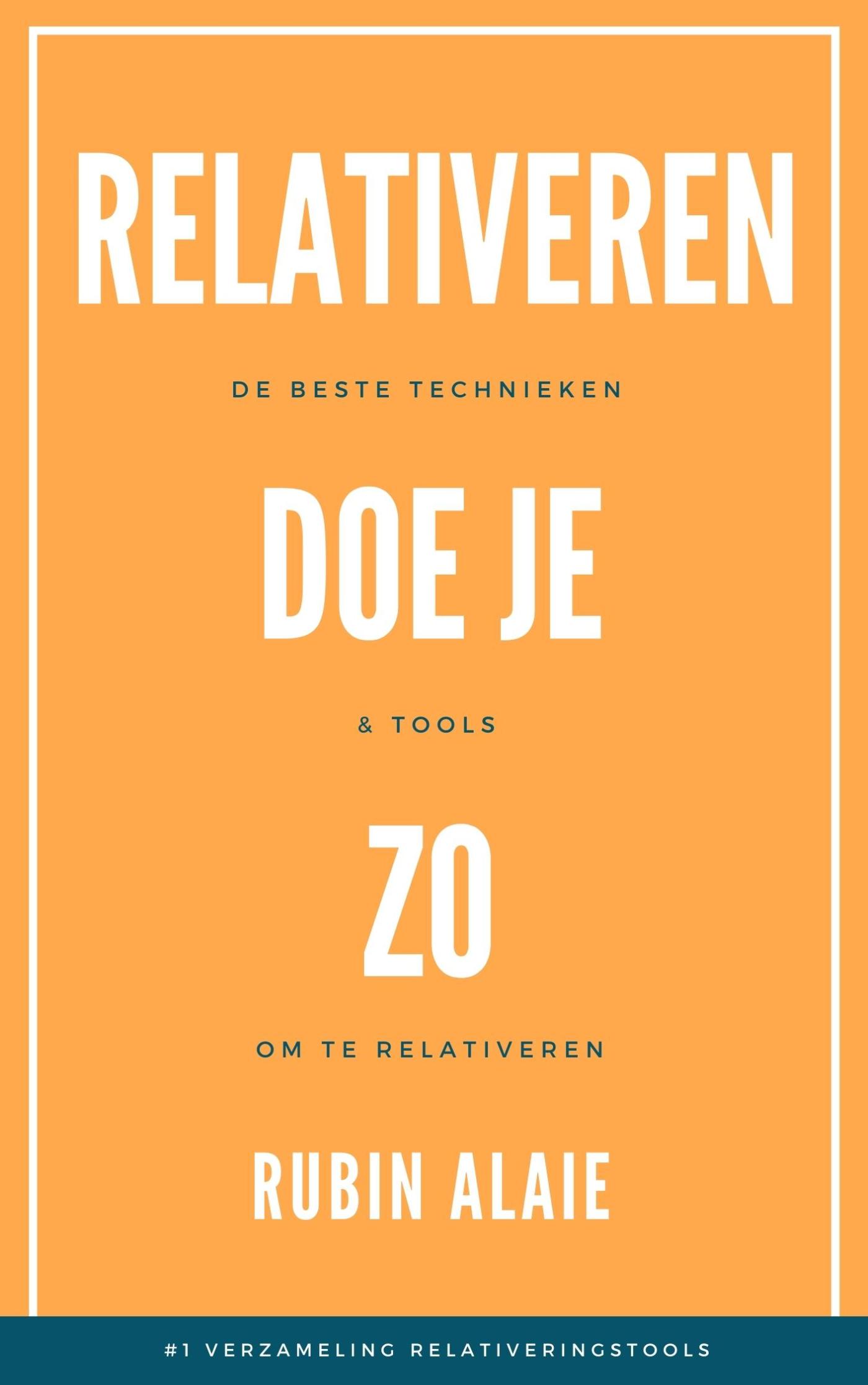 Omslag van Relativeren doe je zo