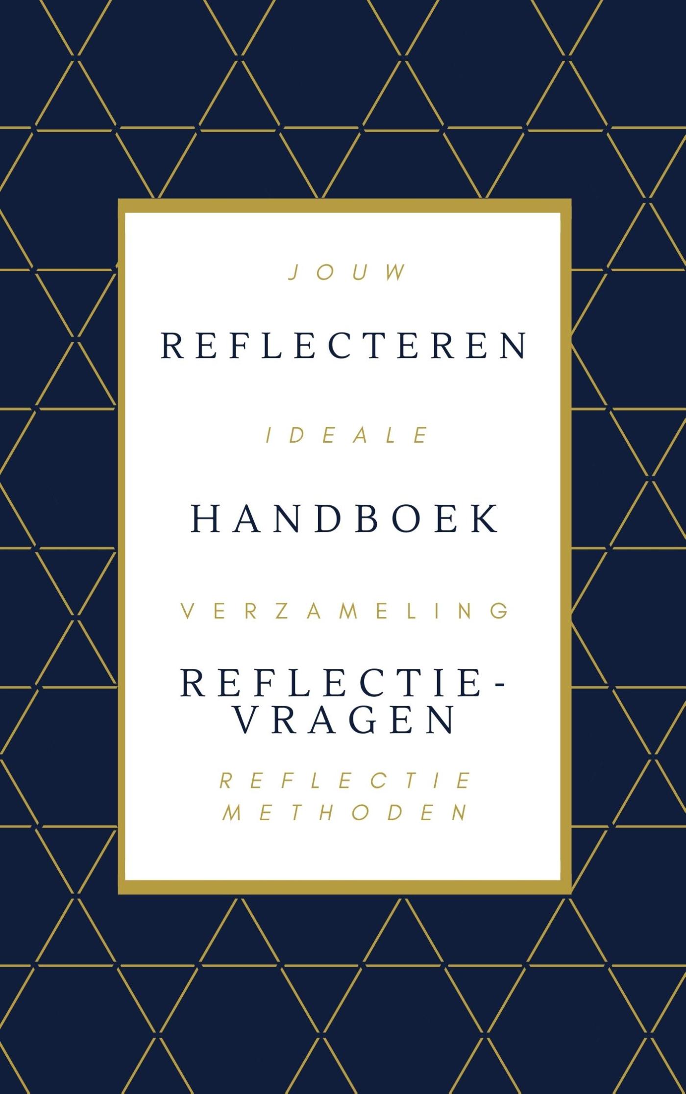 Omslag van Reflecteren handboek reflectievragen