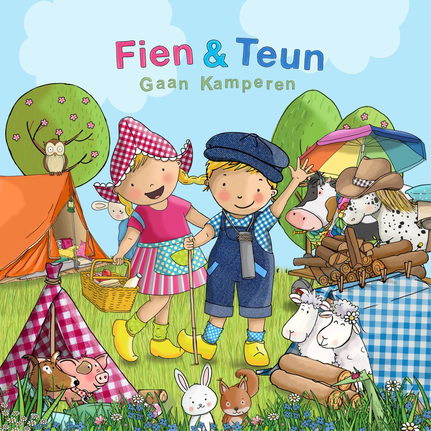 Omslag van Fien & Teun gaan kamperen