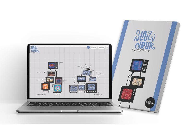 Omslag van Blauwdruk Burgerschap combinatiepakket | Jaarlicentie | Werkboek deel 1 en 2