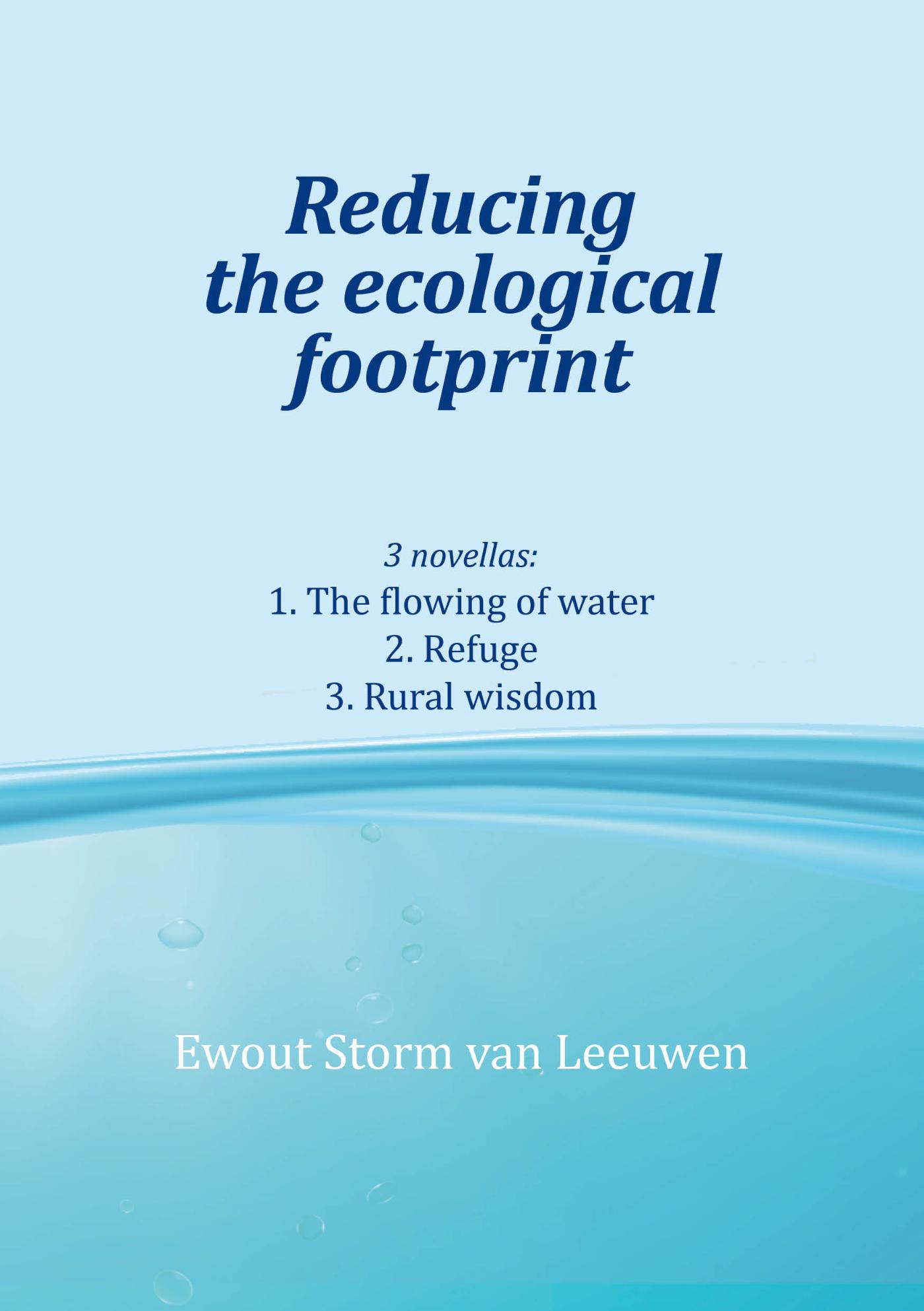 Omslag van Reducing the ecological footprint