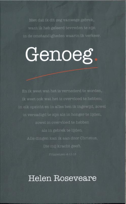Omslag van Genoeg
